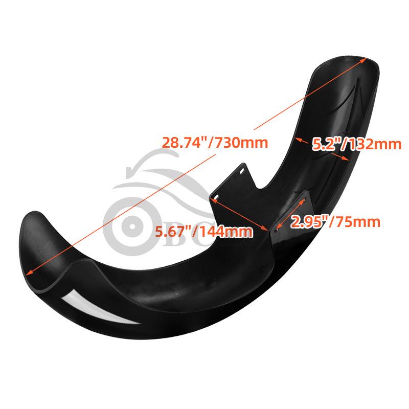 Passt für Harley Big Glide Road King Touring 97-23 mit modifiziertem 21" ABS-Vorderradschutzblech