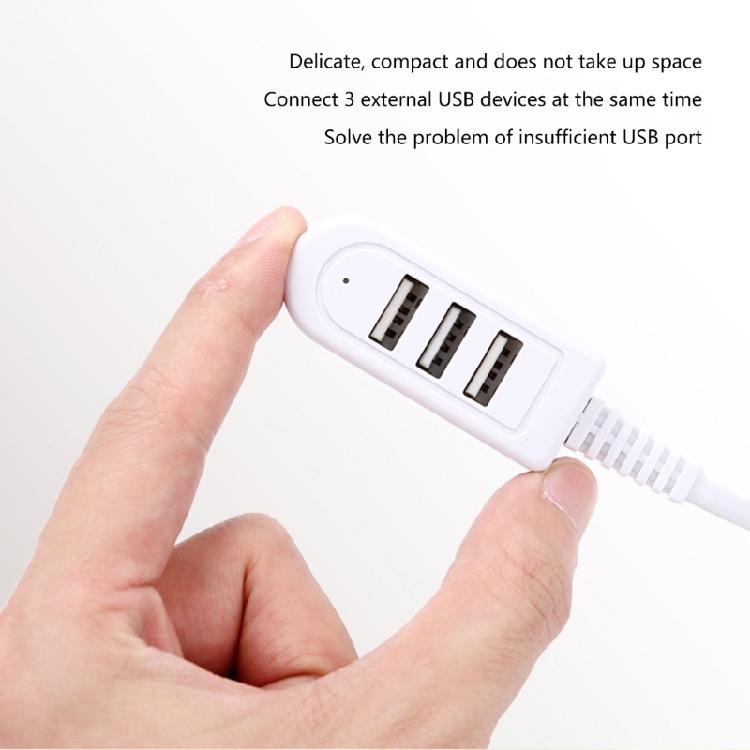 3 USB Port Multi-function 3A Charger Converter Extension Cable Line Expansion