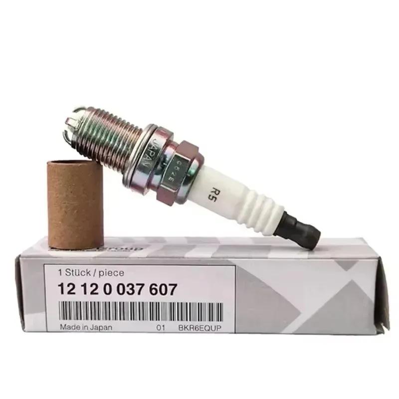 4/6pcs 12120037607 BKR6EQUP Platium Spark Plug For BMW E46 E39 E83 E36 E63 E53 M54 M62 Z3 320 528 E38 E65 E34 BKR6EQUP