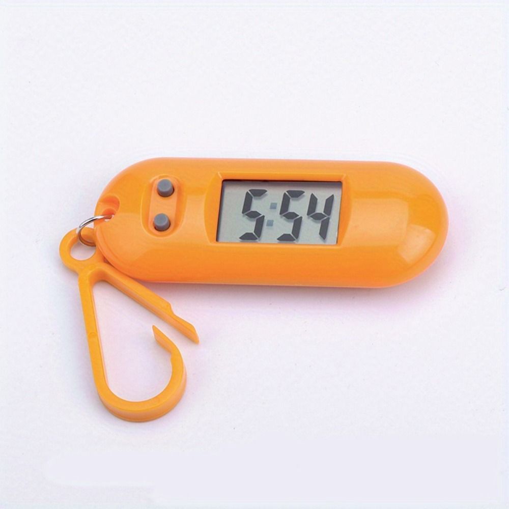 Oval Watch Electronic Watch Keyring Table Time Display Mini LED Digital Clock Student
