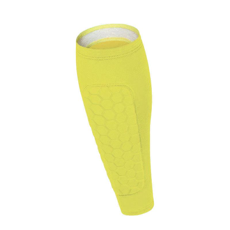 Teen Honeycomb Anti-Collision Shin Guard Leg Sleeves for Football, Basketball, Running, Outdoor Sports - Breathable and Protective.