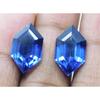 Flawless Sapphire Blue 19 Ct Fancy Shape Natural Loose Gemstone Pair CERTIFIED A-1653