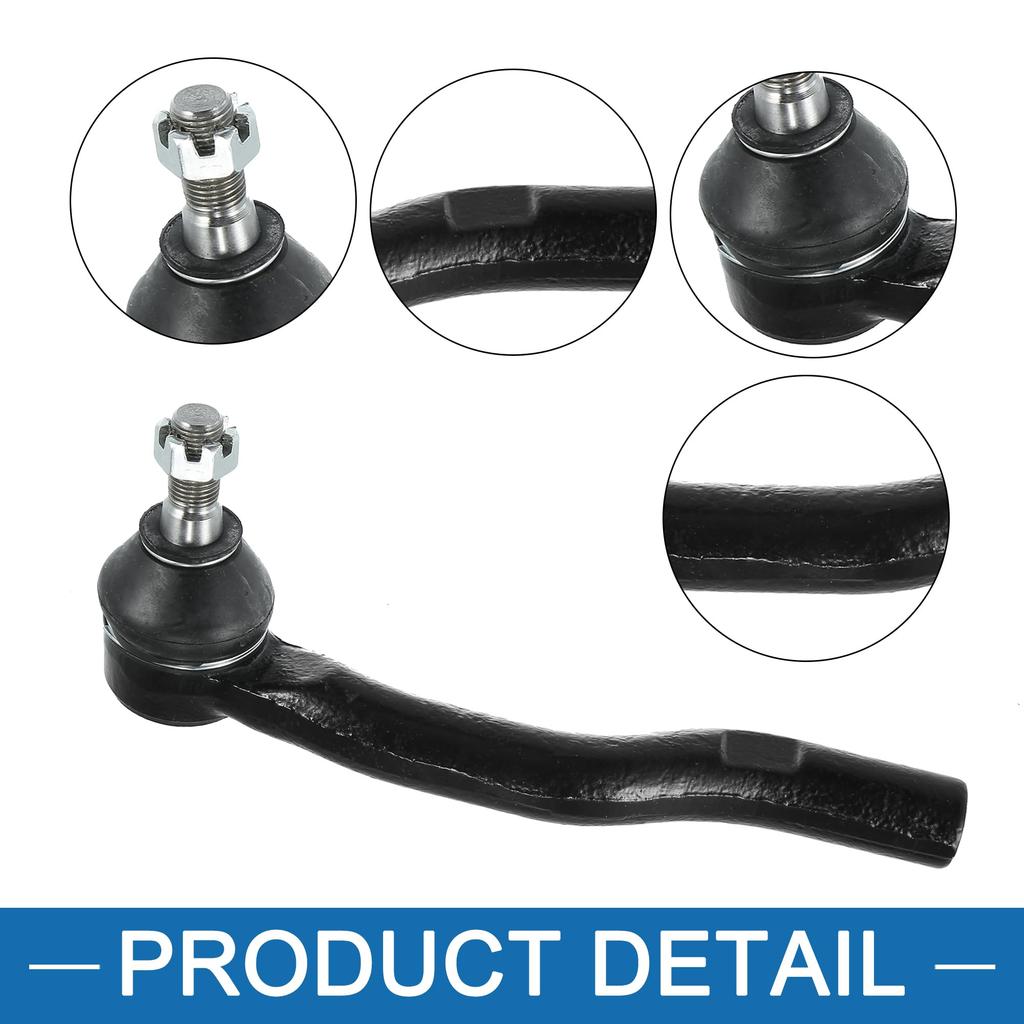 ABSOPRO Front Outer Tie Rod End Suspension and Steering Compatible with Lexus ES350 2 Pieces Links, Parts, ES80603/ES80602, 2007-2012, Black,