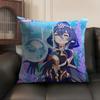 Layla Genshin Impact Cute Cushion Cover Natural Linen Organic Fabric Double-Sided Printing Sofa Home Decor Gift Pillow Case