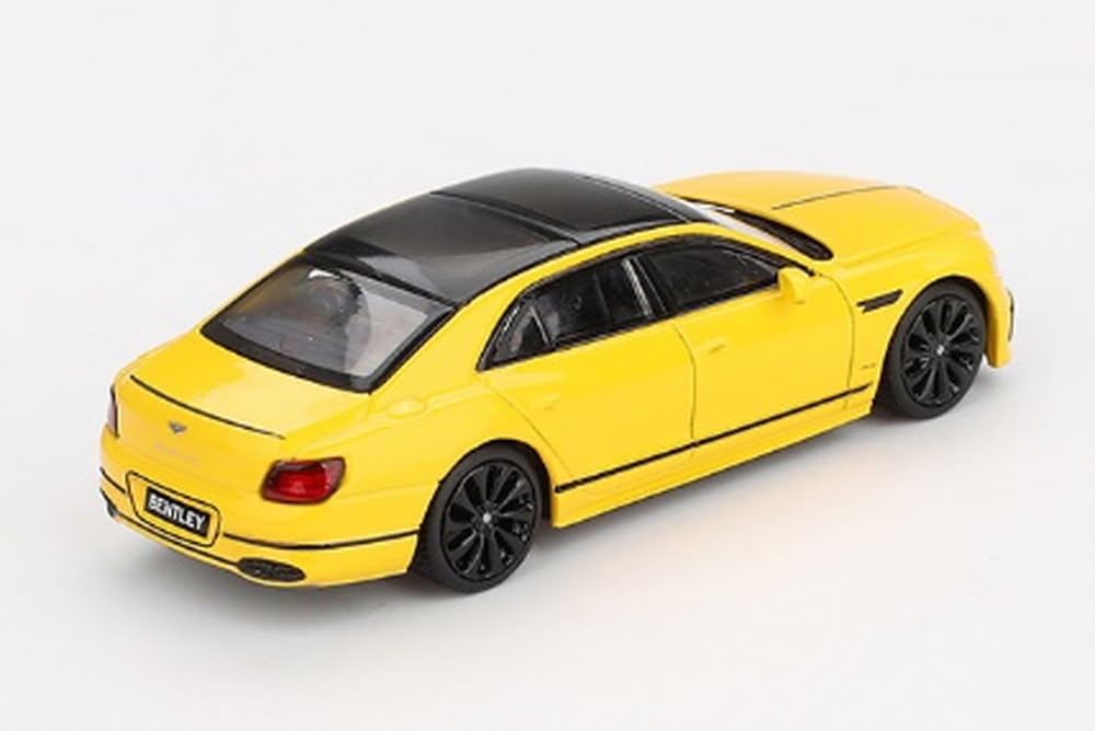 MINI GT Scale Bentley Flying Spur Monaco Yellow Finished Product 1/64 (Right-Hand Drive) MGT00955-R
