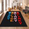 Pac-Man Game Theme  Rug Non-Slip Round Carpet Gaming Room Bedroom Living Room Floor Mat Decoration