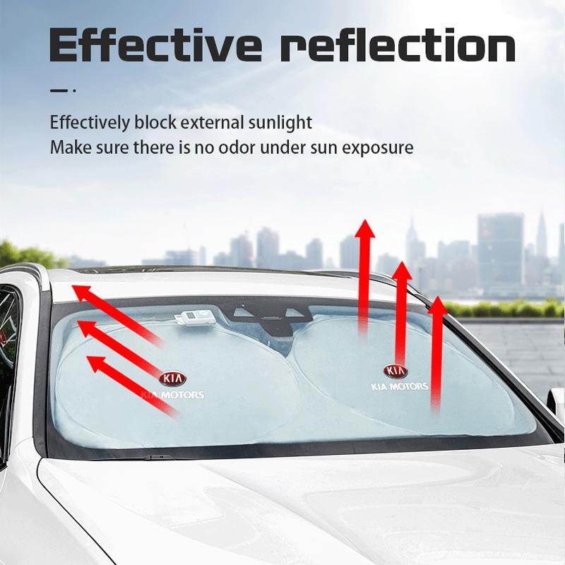 Sticker Car Windshield Sun Shade Cover Blocks Rays Protector Interior For Kia Sportage Ceed Picanto Niro Forte 5 3 4 K7 K5 K8 K3