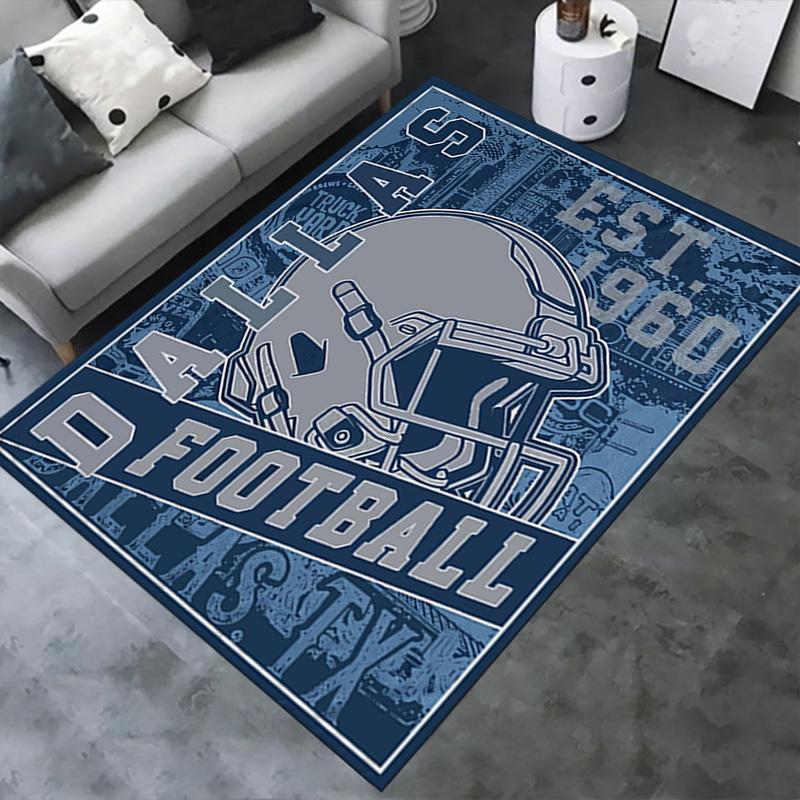 Office Carpet Dallas Football Design Sofa Rug, Chair Mat Protection
