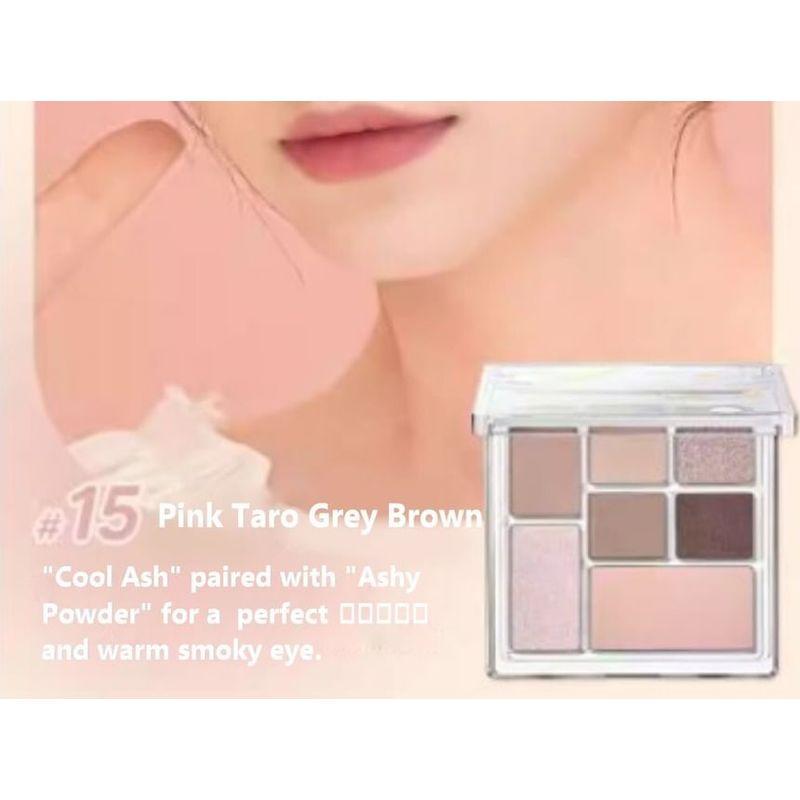 Judydoll - 7 Colors Palette - Pink Taro Grey Brown