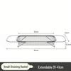Stainless Steel Retractable Kitchen Sink Draining Basket and Multi-functional Wash Basin Rack