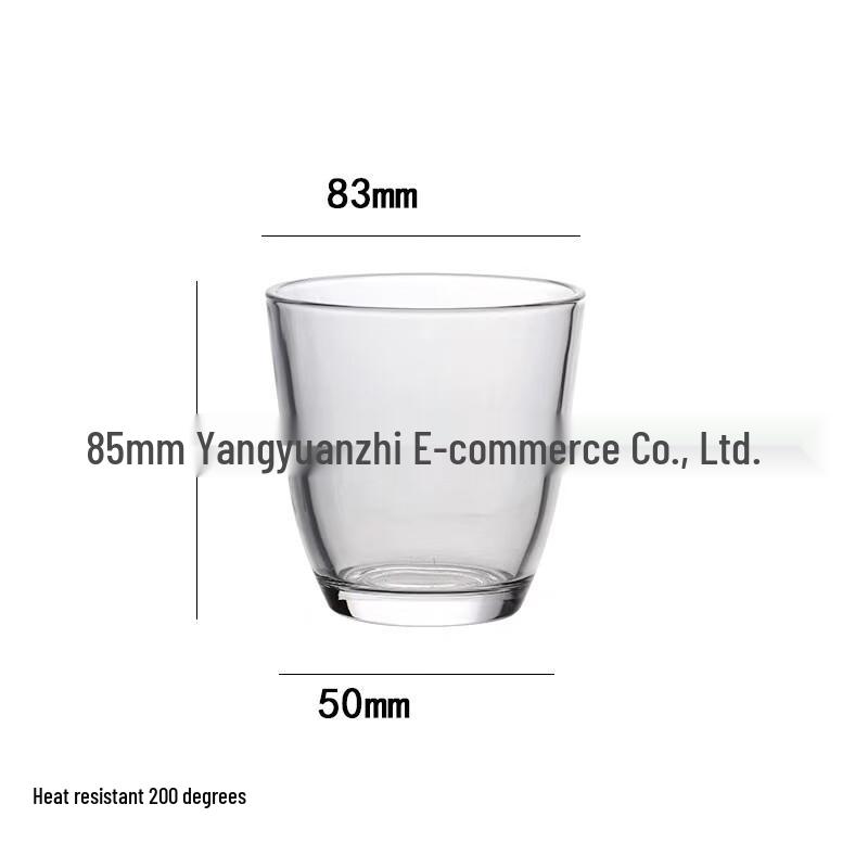 Changqi Thickened Tempered Glass Oval Coffee Cups