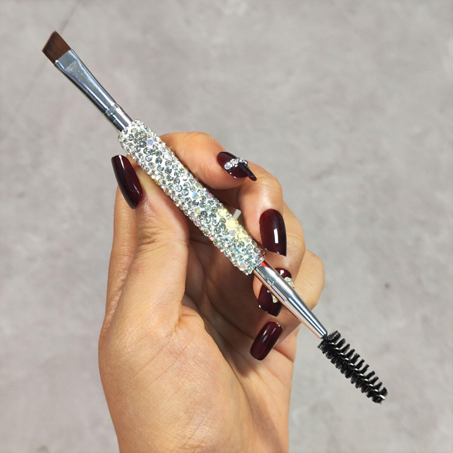 

Кисть для компактной пудры с бриллиантами – Мягкая, Портативная, Высококачественный инструмент для основы