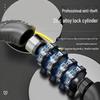 Universal Bike Lock: Anti-Theft Password Lock for Mountain Bikes & E-Bikes, Leather Ring, Portable Thick Cable Lock, Durable & Secure.
