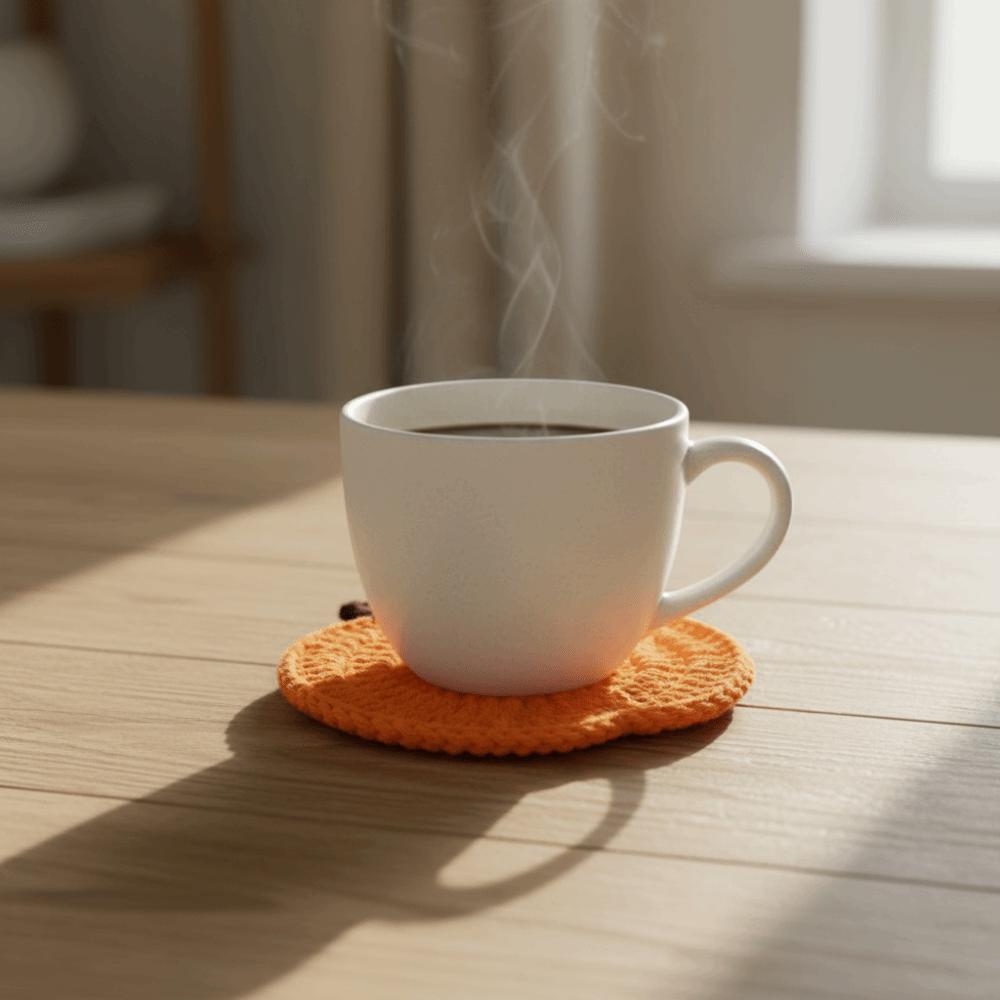 6 Piece Cartoon Drink Cup Mat Hand-woven Coffee Mug Mat Practical Heat Insulated Mat Farmhouse