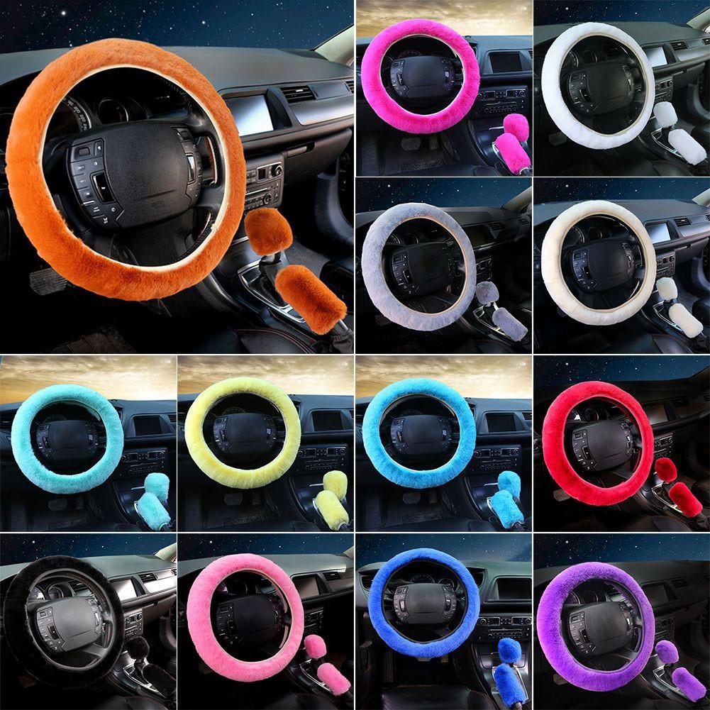 

38cm/14.96inch Steering Wheel Accessories Handbrake Cover озеро синього кольору