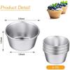 96 Pieces Individual Molds Pudding Molds Cups Mini Chocolate Molten Pans Non-Stick Cupcake Cake Cookie Pudding Mold