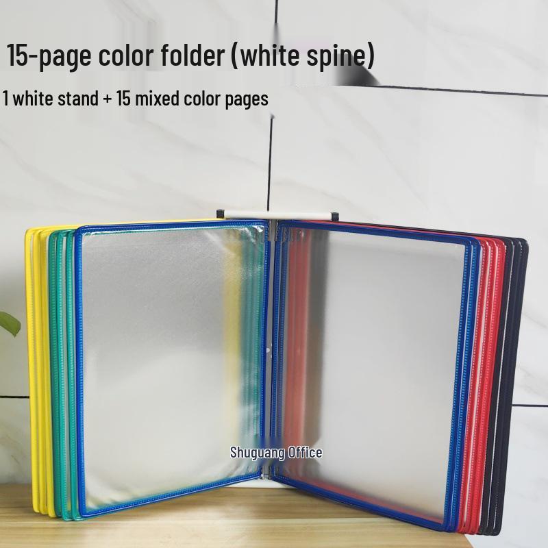 A4 Wandmontierter Klapp-Aktenordner, 5-seitiger SOP-Displayständer