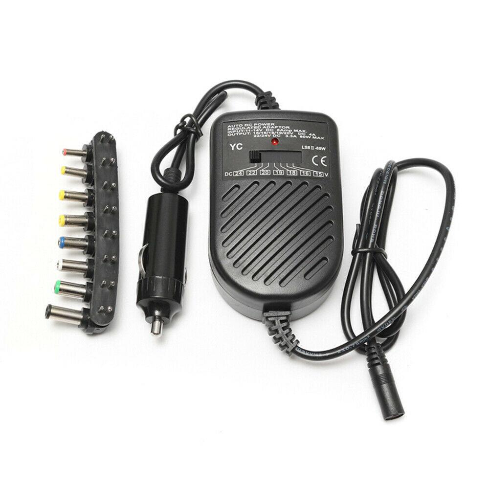 Notebook 80W DC Power Supply Car Laptop Charger Laptop Adapter Car Charger Laptop Accessories