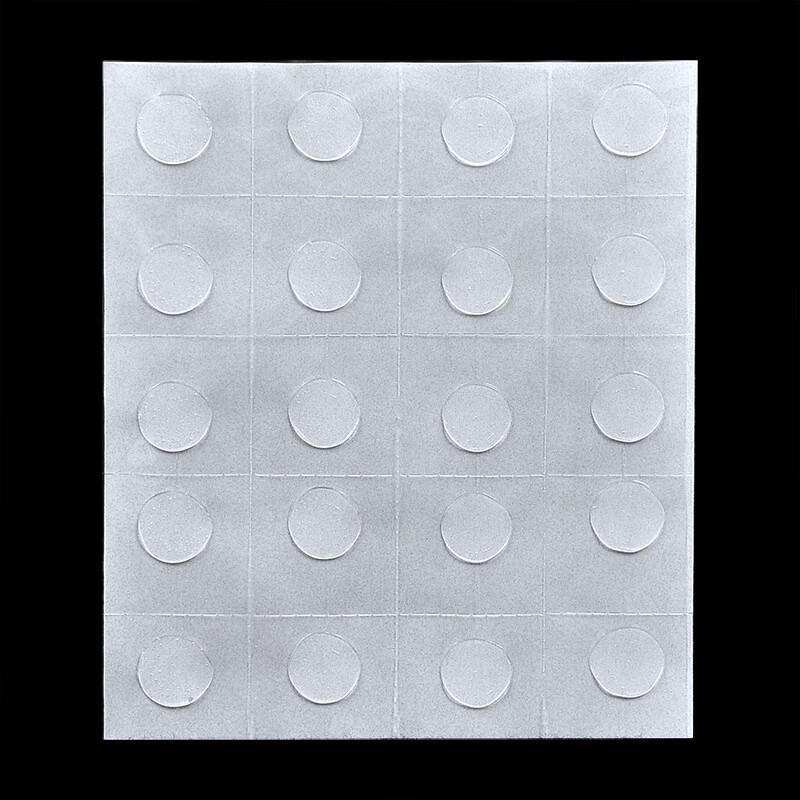 20-Piece Transparent Round Glue Dots for Balloons, DIY Crafts, Birthdays, Weddings, and Festival Decorations