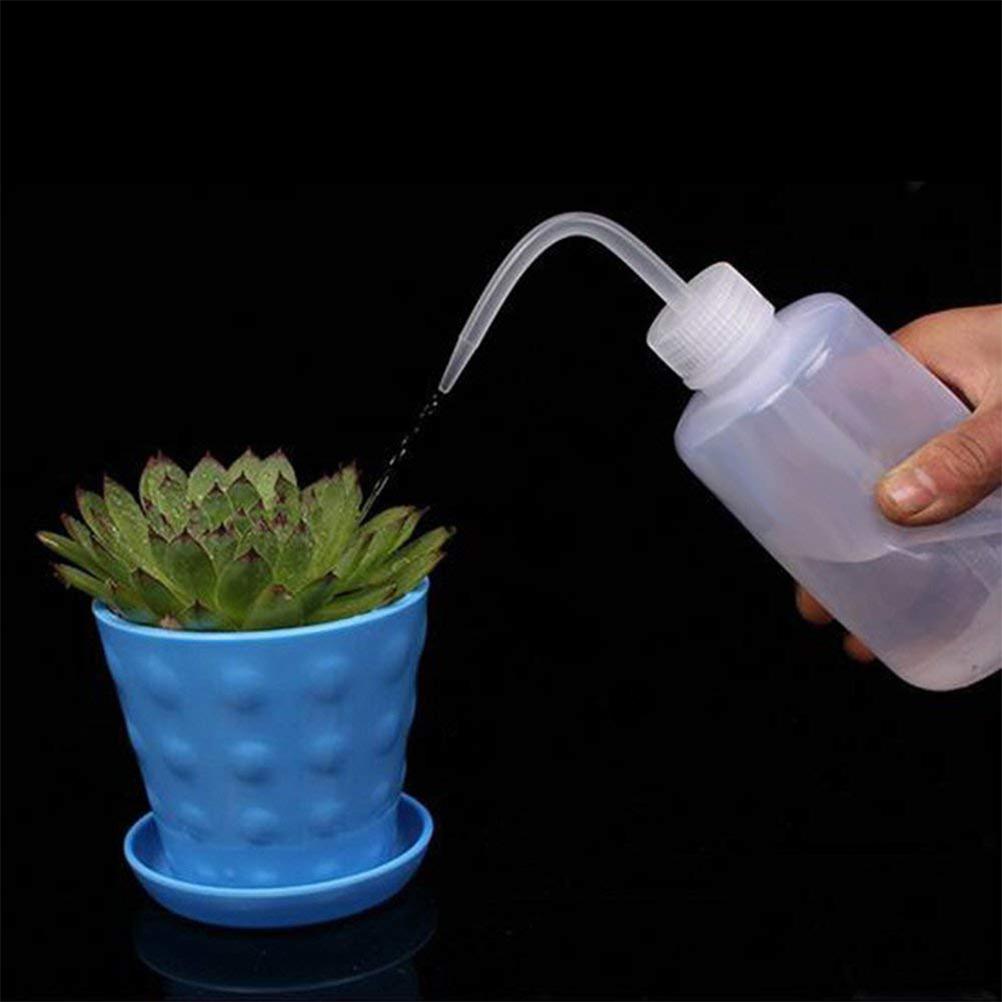 500ml Succulents Plant Watering Can Plastic Beak Squeezing Bottle with Scale