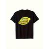 Men's Summer Round-neck Short-sleeve T-shirt, Lemon Pattern, Casual and Versatile