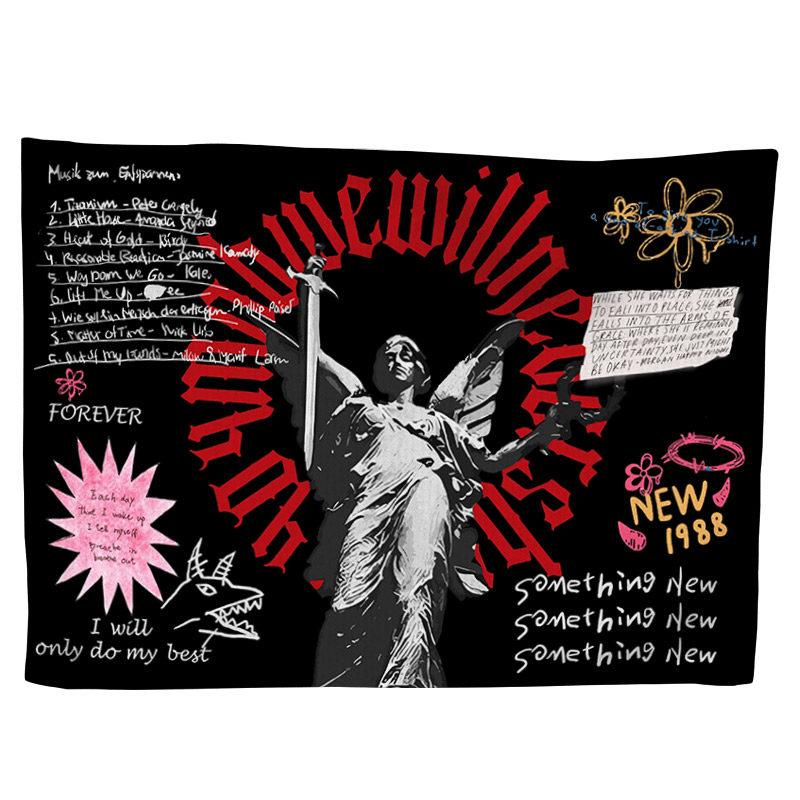 

Personalized Tapestry Dark Style Rock Style Wall Hanging Tapestry for Bedroom Dorm and Living Room Decoration 74x94cm(29x37in)