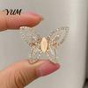 Romantic Butterfly Brooch Women Hollow Brooch, Golden Decorative Badge Clothing Accessory Pin, Sweater Cardigan Coat Dress Jewelry Accessories