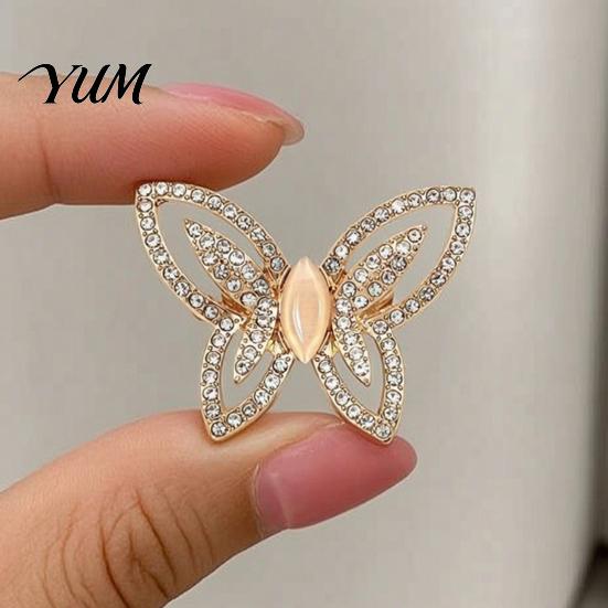 Romantic Butterfly Brooch Women Hollow Brooch, Golden Decorative Badge Clothing Accessory Pin, Sweater Cardigan Coat Dress Jewelry Accessories