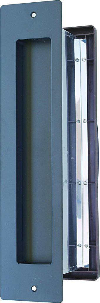 Mizukami Metal No. 3000 Vertical Post with Inner Lid, Airtight, for Thick Walls, Black (001-5938) 1 Unit
