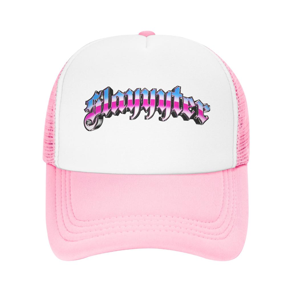 Slayyters Graphic Slay Mesh Sun Hats Unisex Print Hip Hop Hats Summer Casual Outdoor Gym Snapback Cap