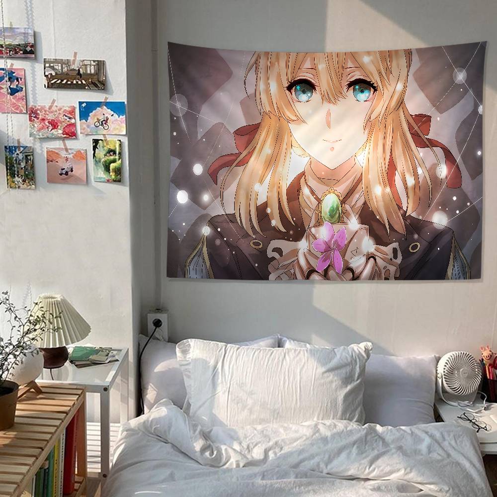 Anime Evergarden Cartoon Tapestry Wall Hanging Decoration Household Home Decor