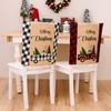 Chair Festive Christmas Covers In Red And Black Plaid For Holiday Home Decor