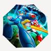 1pc Mega Man Auto-Open Umbrella, Portable 3-Fold Design, 8-Bone Iron Frame Outdoor Umbrella, Perfect Gift for Fans, Travelers, Daily Use.Y079