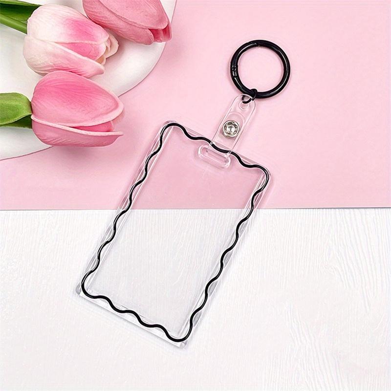 Transparent Acrylic Picture Frame ID Card New Unisex Hard Plastic Work Card Holder Business Case Protector Cover