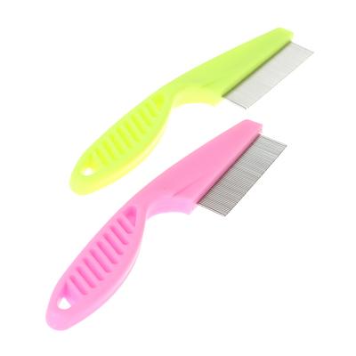 1Pcs Pet Stainless Steel Grooming Comb Hair Brush Shedding Flea Lice Trimmer