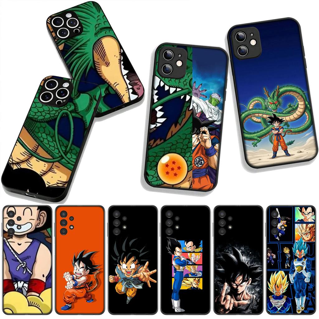for Samsung Galaxy A25 A37 A57 A12 A14 A31 A41 A50 A51 A70 A71 A72 A21S A04 M15 Note 20 9 8 10 Case Dragons Gokus Balls Z Vegeta