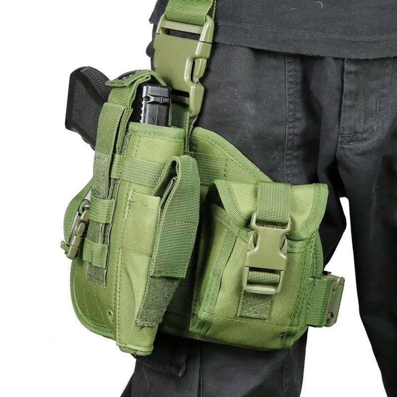 Adjustable Waterproof Universal Drop Leg Gun Holster Right Handed Tactical Thigh Pistol Bag Pouch Outdoor Sprots Legs Harness