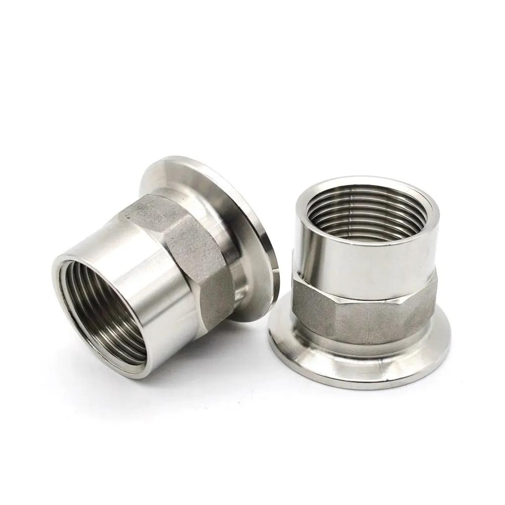 1/2" 3/4" 1" BSPT Female Male X 1.5" 2" 2.5" Tri Clamp SUS 304 Stainless Steel Sanitary Coupler Fitting Home Brewing Beer
