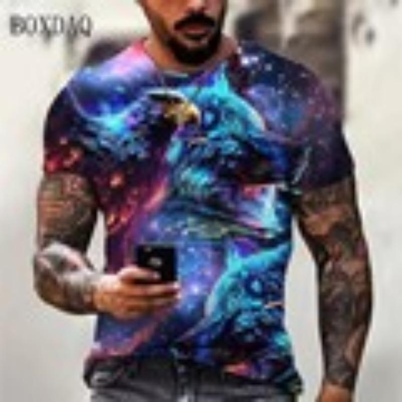 Horror Skulls Pattern Men's Gothic T-Shirts Summer Short Sleeve 3D Printed Terror Street T Shirt 6XL Plus Size Casual Tops