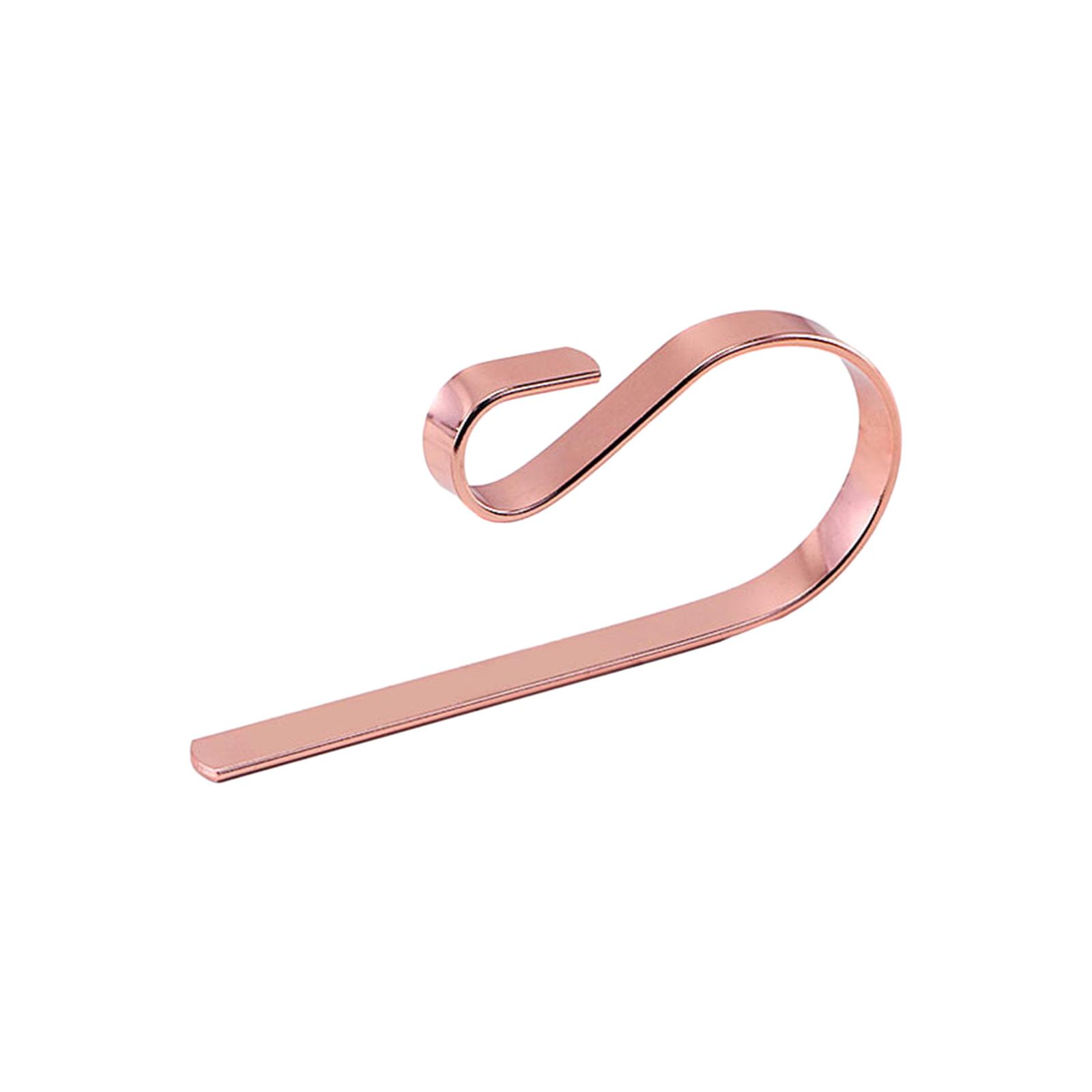 

Christmas Fireplace Hook Non Slip Stocking Holder Metal Multi-Purpose Hooks Home Table Edge Handbag Hanger Decoration рожевий колір золота