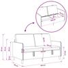Storage Sofa in Light Grey 152 x 78 x 87 cm Polyester