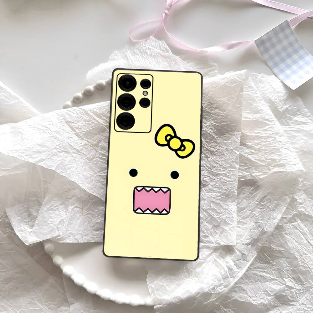 Cute Domo-Kun Phone Case For Samsung S 24 Fe 25 Ultra Plus 20 Lite 21 30 22 23 24 22 Ultra 5G Fundas