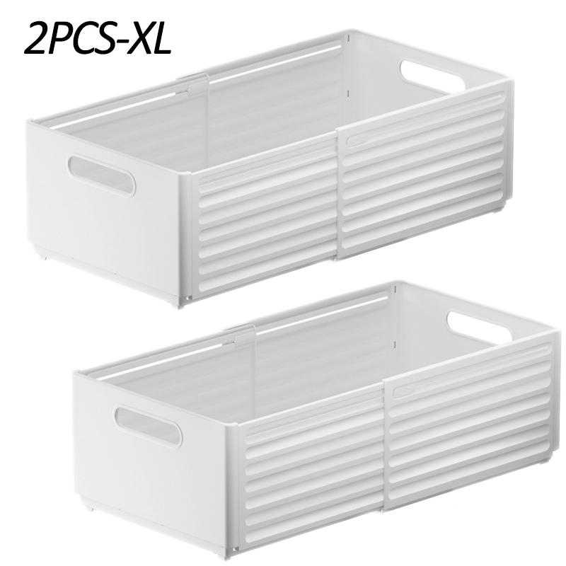 Length Retractable Drawer Organizer Adjustable Cabinet Storage Box Stackable Kitchen Organizers Sorting Storage Box