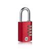 Combination Security Padlocks - YALE - YE3CB-38-131-1-CO - Aluminum Body - Chrome-Plated Steel Shackle - 38 Mm