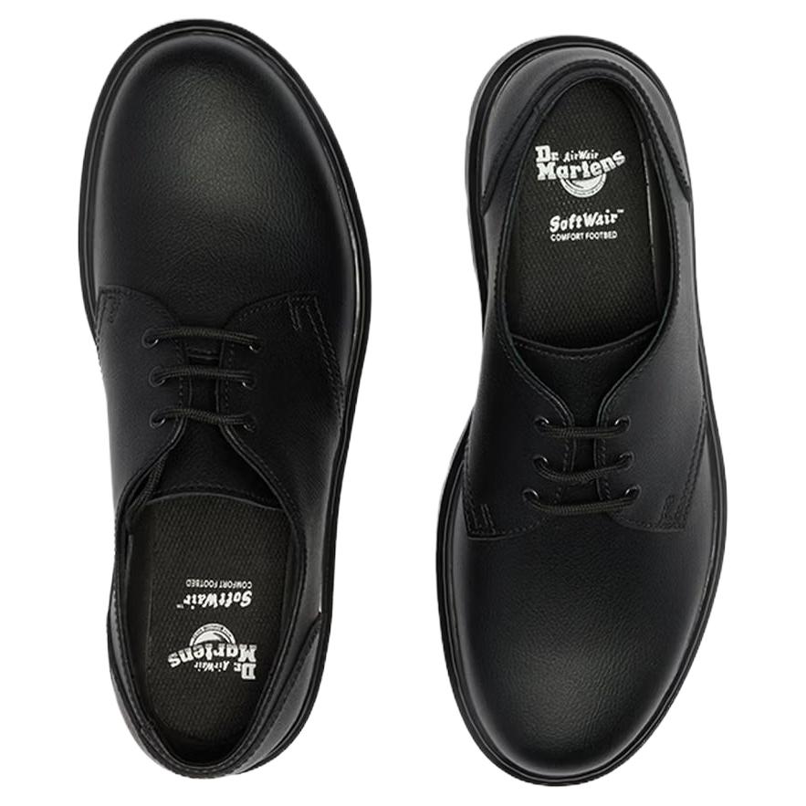 Dr. Martens Casual Leather Lace-Up Shoes Unisex Shoes Black 42395001