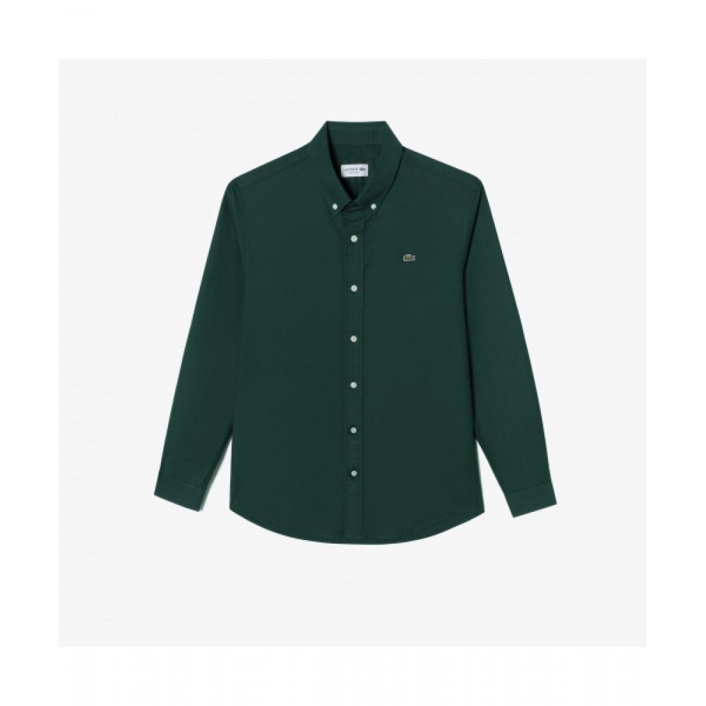 

LacoSte Men S baSic Oxford Shirt [deep Green] 038