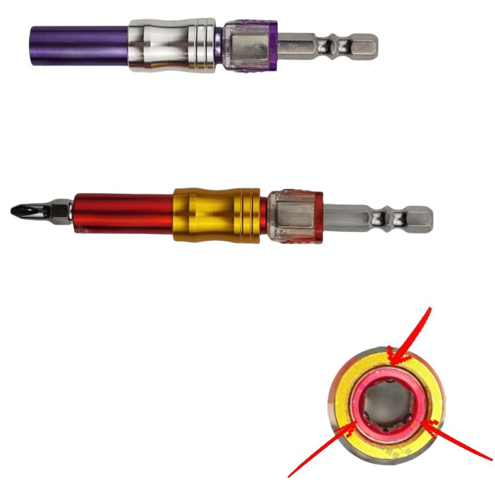 70/110mm Screwdriver Bit Holder Adjustable Depth Screw Socket Hexagonal Shank Screwdriver Bit Holder Hand Tools