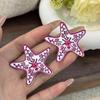 Fashion Exaggeration Summer Marine Starfish Earrings For Woman Holiday Party Bohemian Jewelry Accessories Gifts