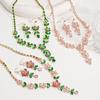 Exquisite Zircon Necklaces Sweet Jewelry Set Niche Clavicle Chain  Jewelry Accessories