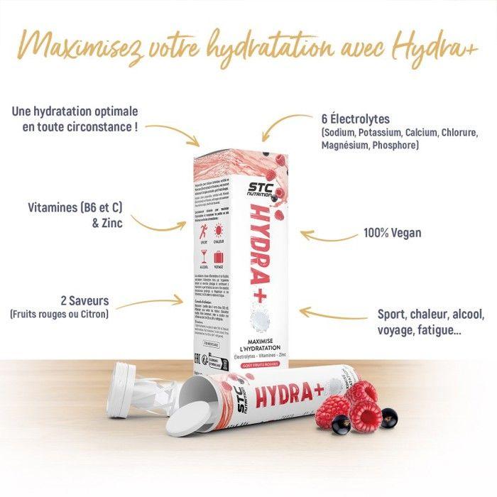 STC Nutrition Hydra+ Red Fruits 20 Effervescent Tablets